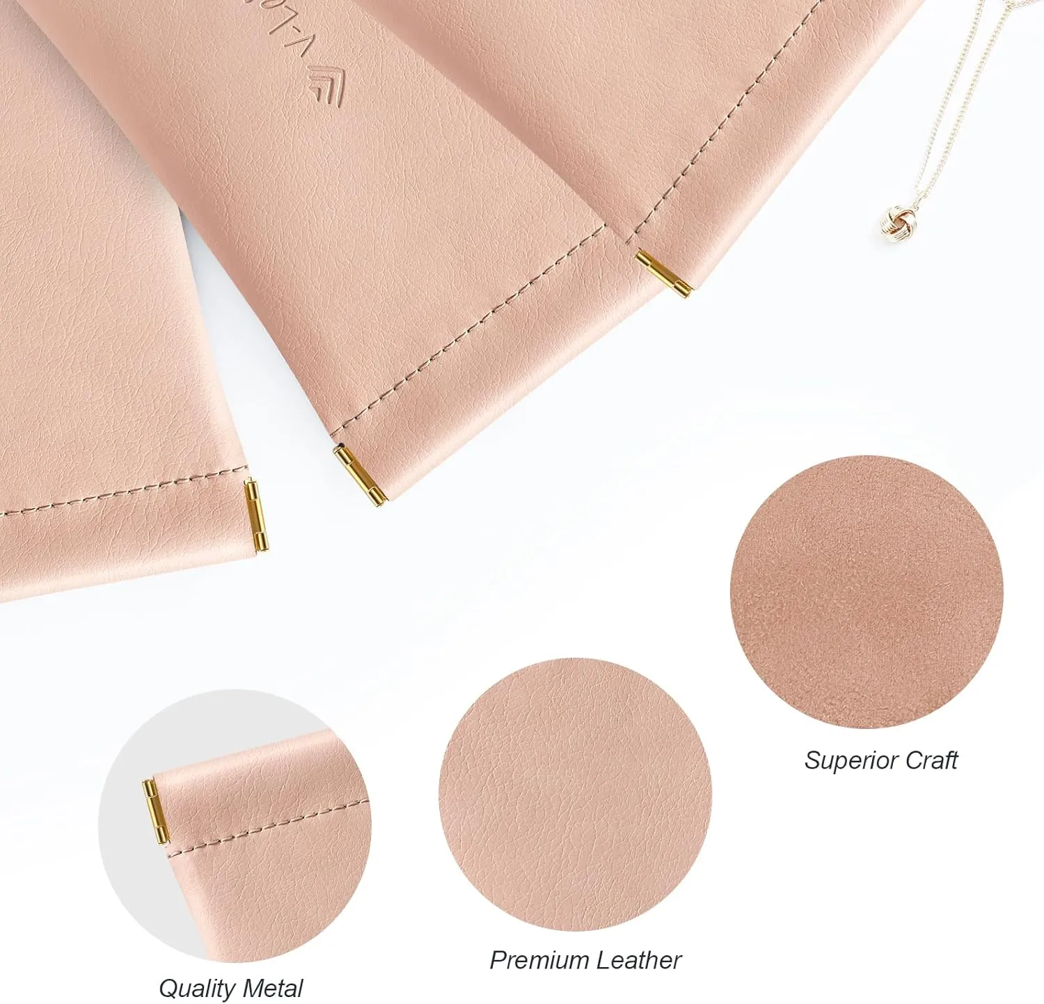 Glasses Case Soft 2 Pack - Portable Leather Squeeze Top Eyeglass Case,Soft Sunglasses Case.