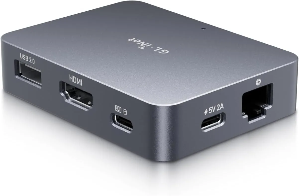 GL.iNet Remote KVM Control Over Internet 4K@30Fps,Tailscale Support,Remote Keyboard, Video, MouseInstall OS Via BIOS Control, Adapted KVM Switches for Home Offices, Data Center, IT Management