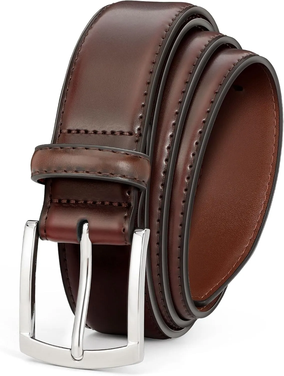 Men's Belt Genuine Leather Belt for Men Dress Casual Golf Jeans Pants 1 3/8"
