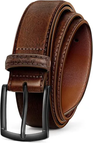 Men's Belt Genuine Leather Belt for Men Dress Casual Golf Jeans Pants 1 3/8"