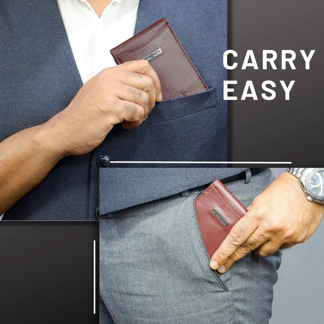 SLIM TRIM Sleek Soft Leather Money Clip ARWMC1014BL