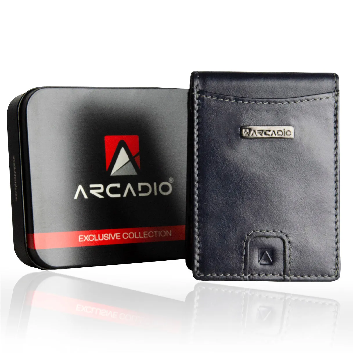 SLIM TRIM Sleek Soft Leather Money Clip ARWMC1014BL